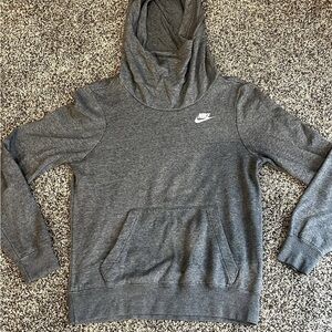 Nike Charcoal Pullover Mock Neck Hoodie